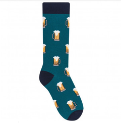 MEIA SELENE CASUAL STREET CANO LONGO ESTAMPA DE CHOPP