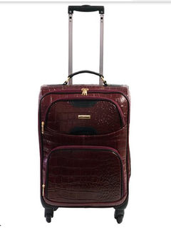 MALA DE BORDO MORONI 4 RODAS - MARROM - comprar online