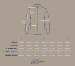 Camisa Dsocial ALGODÃO PIMA BORDO Comfort