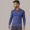 Camiseta Térmica Sallo Manga Longa Azul Marinho Fit