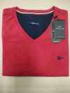 Camiseta Masculina Sallo Rosa Gola V Slim