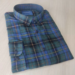 Camisa Docthos Xadrez/verde Manga Longa