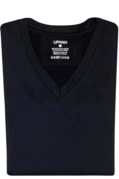 CAMISETA MANGA LONGA MASCULINA UPMAN PRETO - comprar online