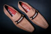 Sapato Loafer Nobuk Bege