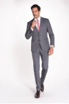 TERNO RAFFER CINZA COM COLETE SUPER SLIM GOLA SHAWL - RAFFER COOL