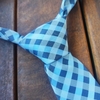 GRAVATA DIAMENT INFANTIL XADREZ AZUL