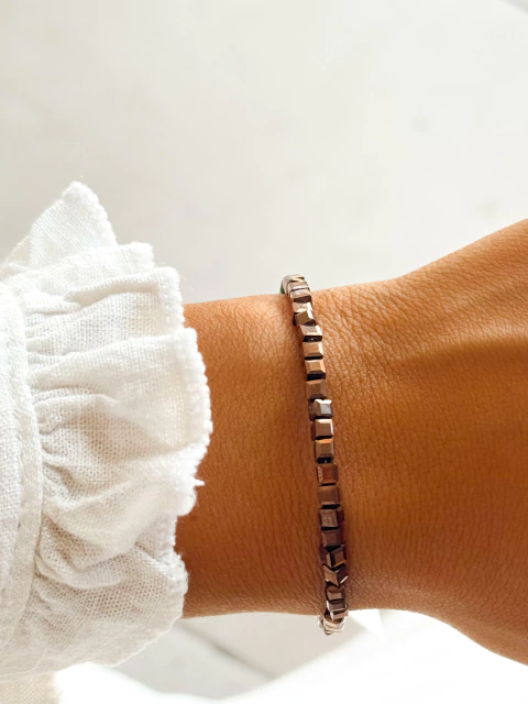 Pulsera Cristal Cuadri Brown - comprar online