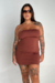 vestido tasty marrom