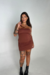 vestido tasty marrom na internet