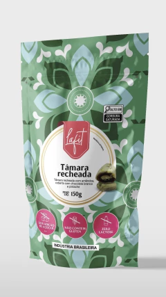 TÂMARA RECHEADA COM AMÊNDOA, COBERTA COM CHOCOLATE BRANCO E PISTACHE - ZERO AÇÚCAR 150g - comprar online