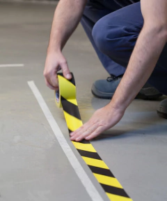 Cinta Demarcatoria Pvc Amarilla Y Negra / Amarilla en internet