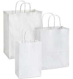 BOLSA BP7 350X138X470 C/MANIJA S/IMP/BLANCO 125GRS