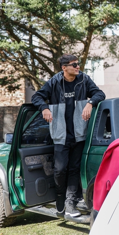 CAMPERA OLIVELLA (NEGRO/GRIS MELANGE) en internet