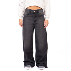 JEAN WIDE LEG FALCATA (NEGRO)