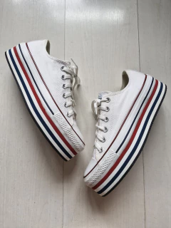 Converse All Star plataforma dupla branco 37 - comprar online