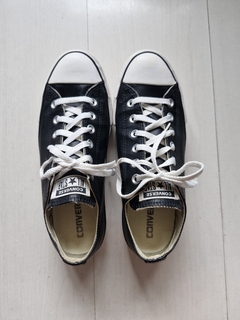 Converse All Star sintético plataforma preto 36 na internet