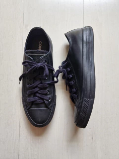 Converse All Star monocromático preto sintético cano baixo 37 - comprar online