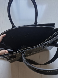 Bolsa Tote Santa Lolla croco preta - loja online