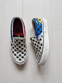 Vans Slip On Checkerboard em couro colorido 37 - comprar online