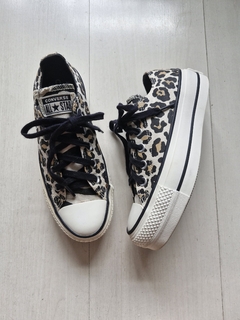 Converse All Star plataforma animal print 33