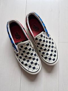 Vans Slip On Checkerboard em couro colorido 37 - loja online