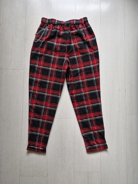 Calça xadrez Blue Steel M