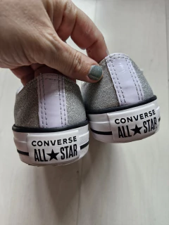 Converse All Star glitter prata 33 - Brechó SP