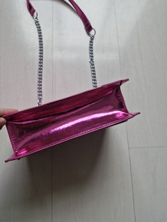 Bolsa metalizada rosa