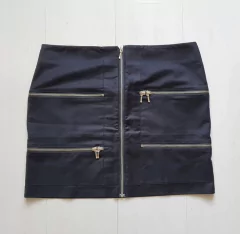 Saia preta com zíper 42 - comprar online