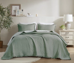 COLCHA CHARLOTTE QUEEN ATTUALE CORTTEX - POÁ VERDE