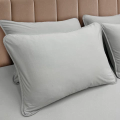 Jogo De Cama Brisa Confort 100% Algodão Casal 3 Pç - Cinza Liso