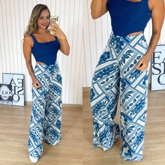 Calça Pantalona Duna RS Dayane Azul Est. 1