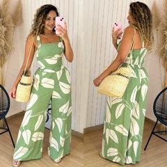 Conjunto Cropped e Calça Carolaine Verde Est. 1