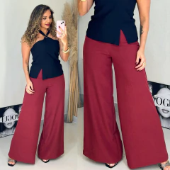 Calça Pantalona Unique RS Dayane Marsala - comprar online