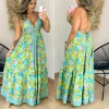 Vestido Longo Indiano Decote Barbara Verde E4