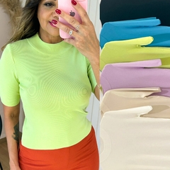 Blusa Tricot Manga Curta Madeline