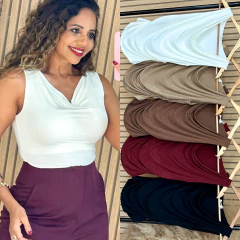 Blusa Regata Drapeada Isadora - comprar online