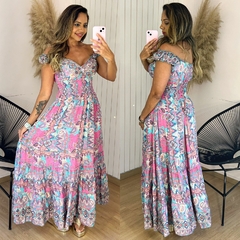 Vestido Longo Ciganinha Indiano Joelma Rosa E1