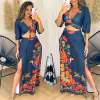 Conjunto Cropped e Saia Longa Estela Preto Est. 1