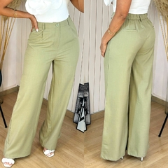 Calça Pantalona c/ Elástico Andreza Verde