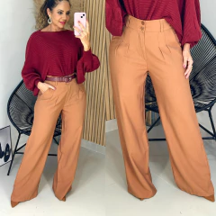 Calça Pantalona Marant Marissa Caramelo - comprar online