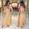 Vestido Tricot Longuete Lurex Olívia Dourado