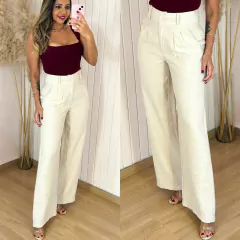 Calça Pantalona Marant Patrícia Areia