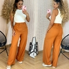 Calça Pantalona c/ Elástico Andreza Terracota