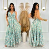 Vestido Longo RS com Decote Liz Azul Est. 4