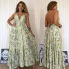 Vestido Longo Indiano c/ Decote Chloe Verde E2