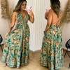 Vestido Longo Indiano Decote Barbara Verde E2