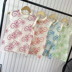 Regata Gola Alta Bordada Fiorella - comprar online