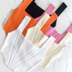 Cropped Tricot Corset Karlla - comprar online