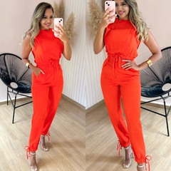 Conjunto Linho Esmeralda Cor Laranja